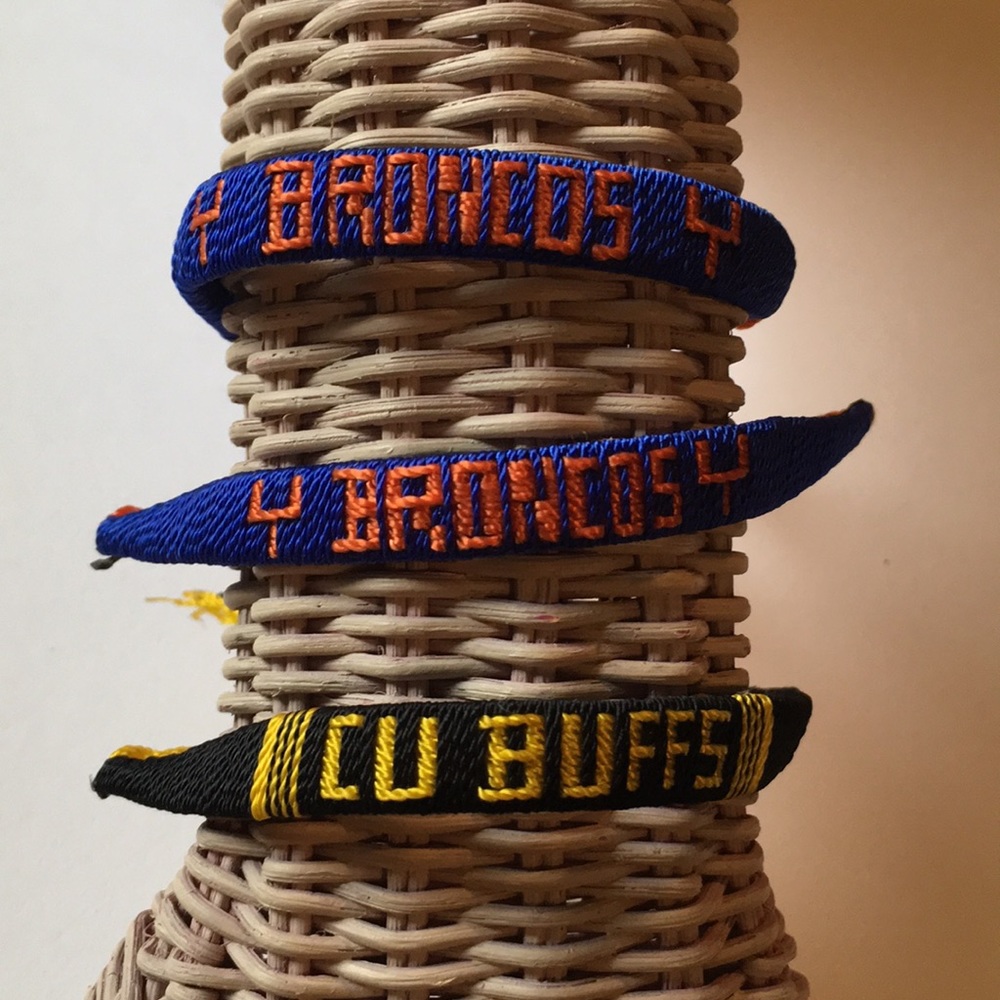 Buffs broncos Colorado sports bracelet lot